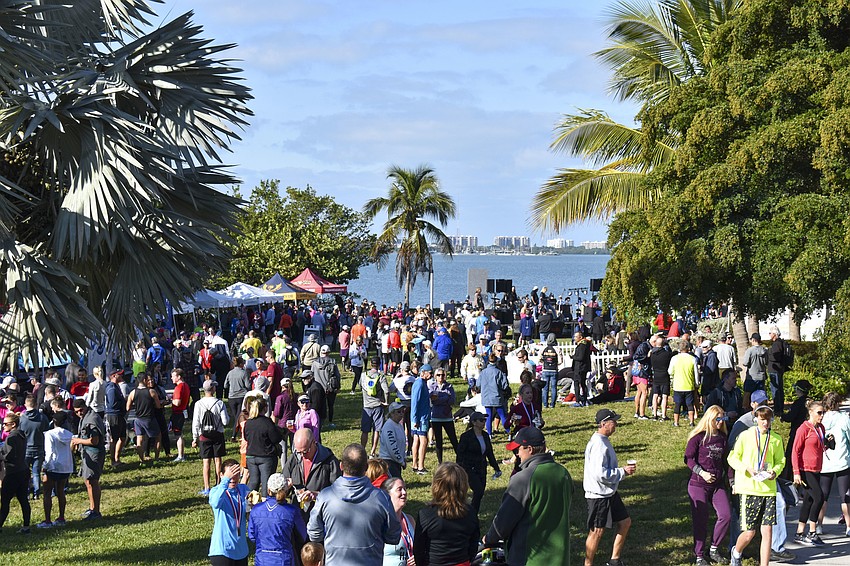 A party followed at the Van Wezel for the runners.