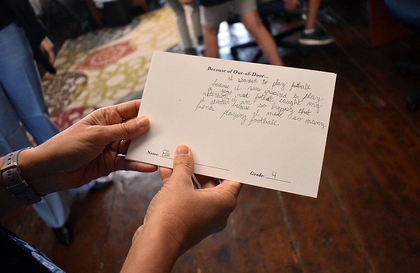 Students wrote about things they began doing because of ODA.