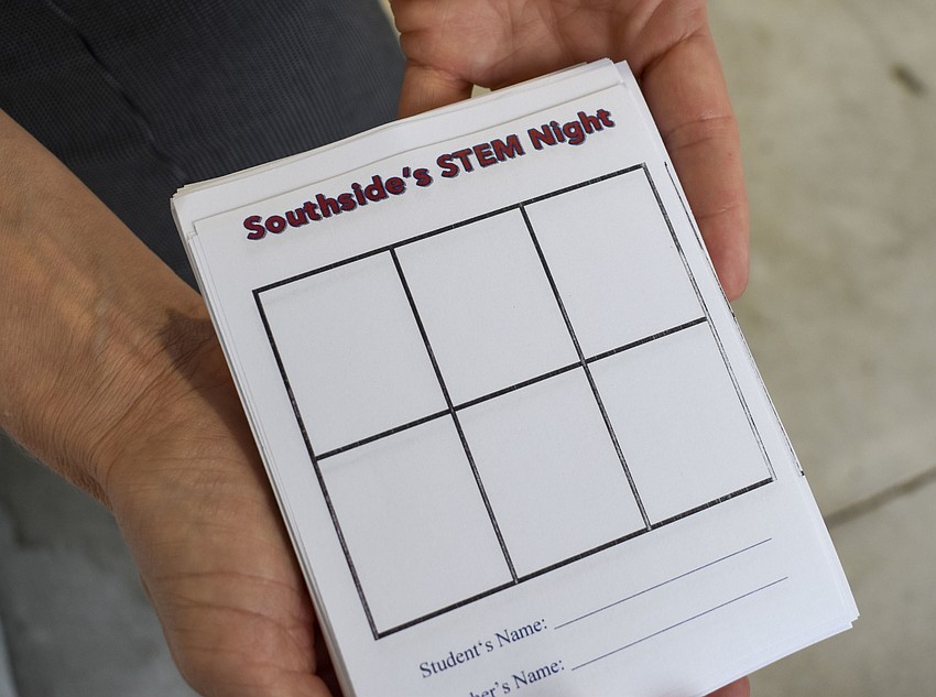 Students were given a passport to fill out at each station. At the end of the night they received extra credit when they turned it in.