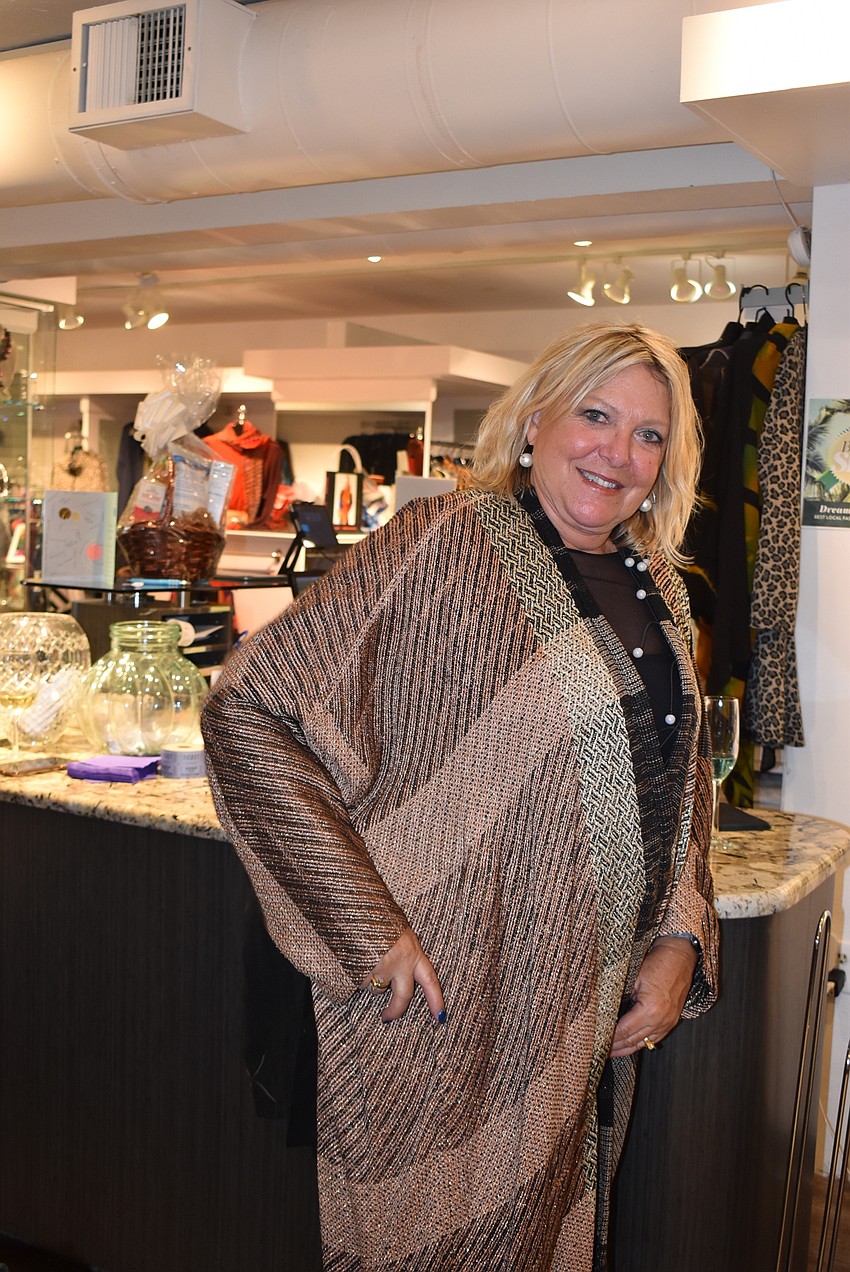 Joan Morgan wears a sweater from 1988.