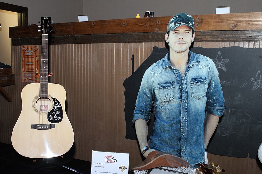 Guests picked up items at the silent auction.