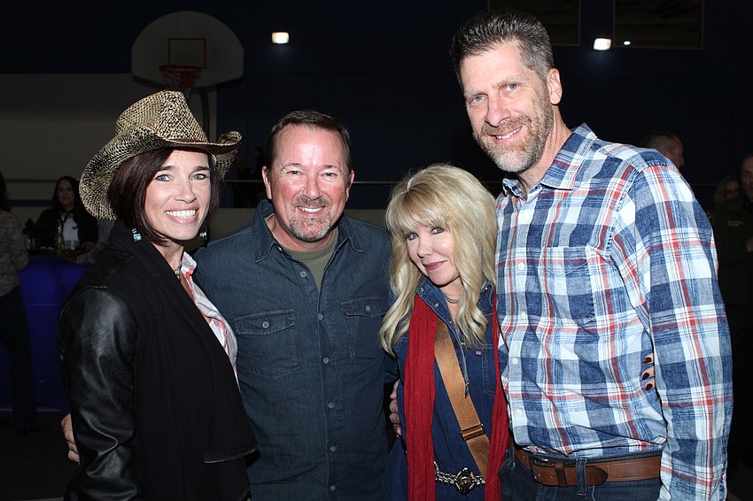 Pearl DeBrular and Peter Acker with Cheryl and Andy Evans