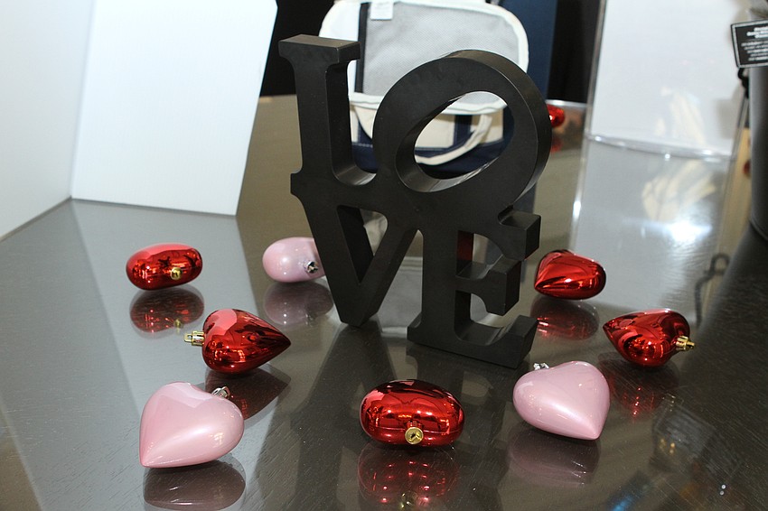 The Ritz-Carlton, Sarasota had appropriately love-themed decor.