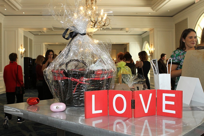 The Ritz-Carlton, Sarasota had appropriately love-themed decor.