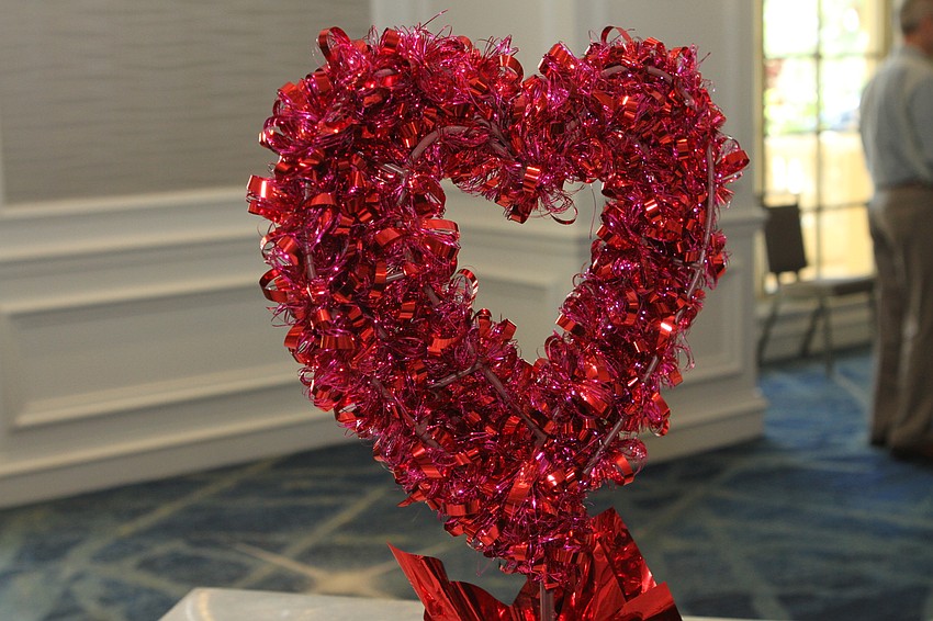 The Ritz-Carlton, Sarasota had appropriately love-themed decor.