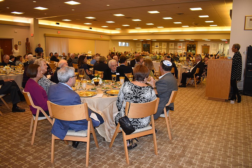 Dozens of members showed up to celebrate the temple's leaders.