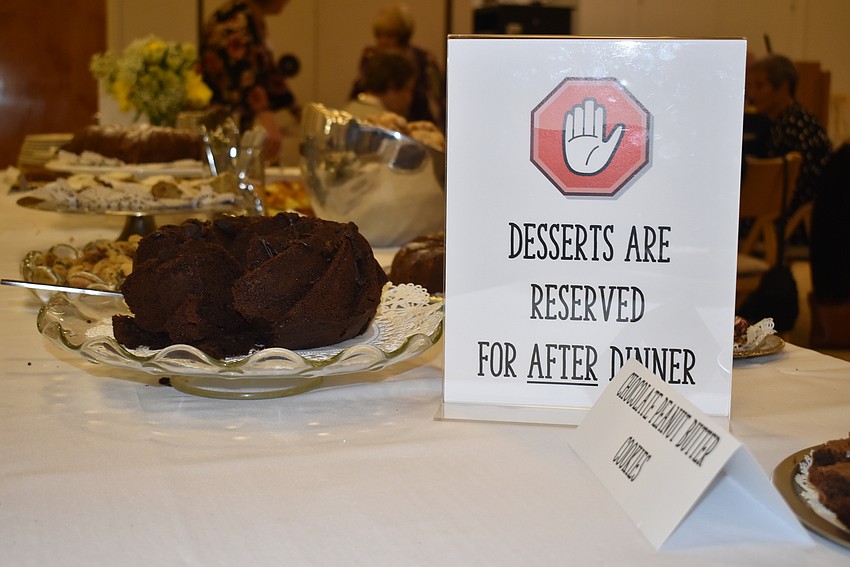 Desserts were strictly off limits until after dinner.