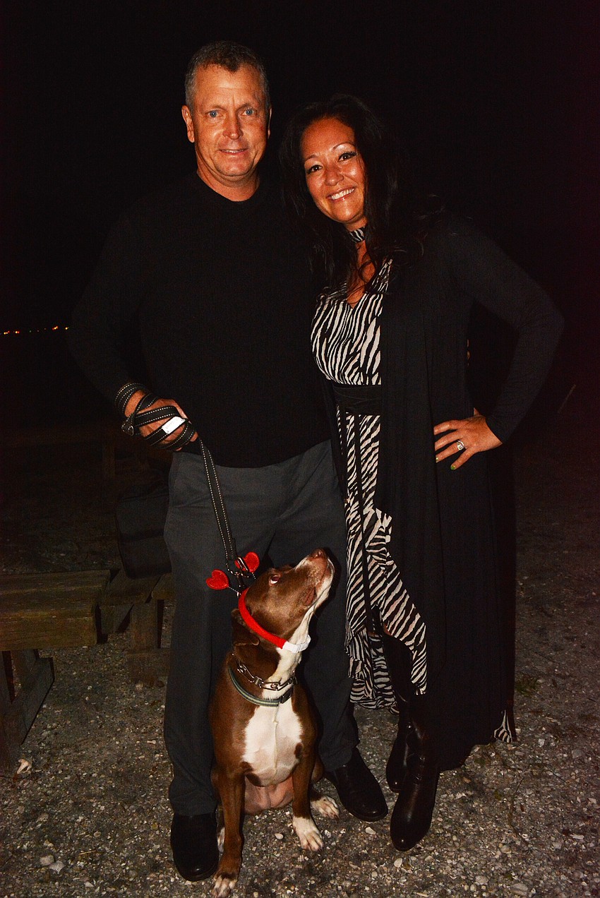 Jeff and Rebekah Boudrie brought their dog Lola, a rescue from the Humane Society of Lakewood Ranch and member of the Lakewood Ranch Running Club's 500 Club for running 500 miles in a year.