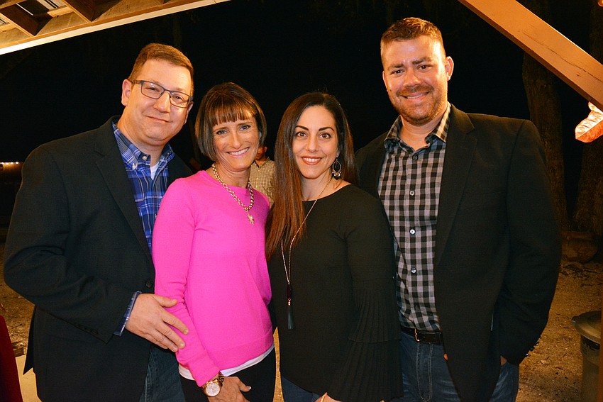 Nick and Jennifer Tullio and Samantha and Nick Dzembo came to support the cause. Both couples have their own nonprofits.