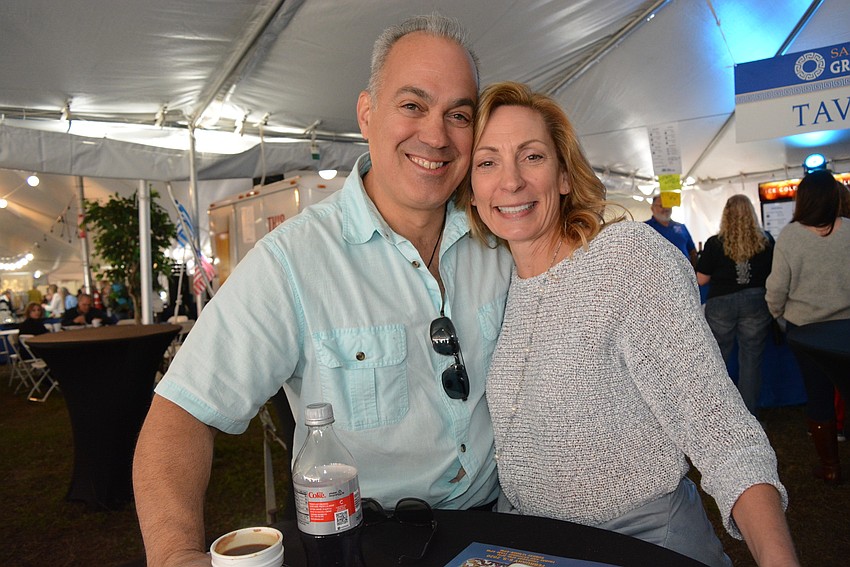 Rye Wilderness residents Pete and Sandy Pulos  enjoyed their loukoumathes dessert. 