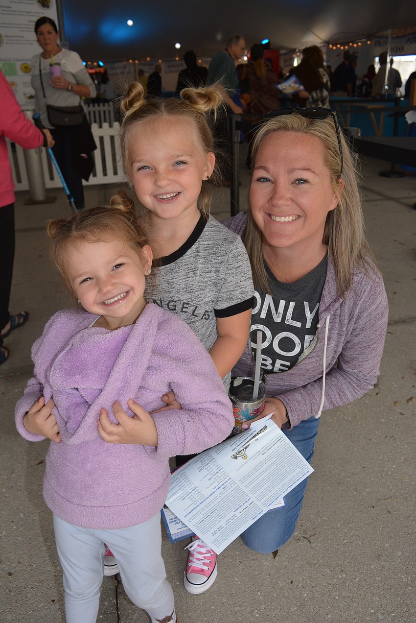 Braden Woods residents Addison, Leela and Arika Delazzer attend the festival for the first time.