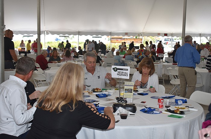 About 700 people attended the Longboat Key Kiwanis Club Gourmet Lawn Party on Dec. 7.