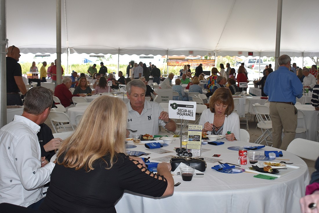 About 700 people attended the Longboat Key Kiwanis Club Gourmet Lawn Party on Dec. 7.