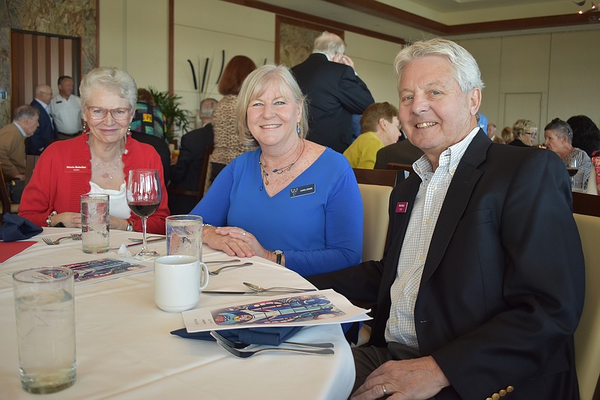 Gloria Detwiler and Carol and Bob Erker