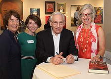 Executive Director Sue Seiter, Kirsten Russell, Bob Woodward and Roxie Jerde