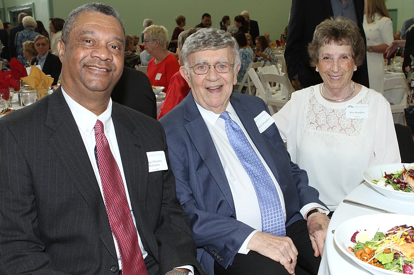 Judge Charles Williams with Murray and Alice Blueglass