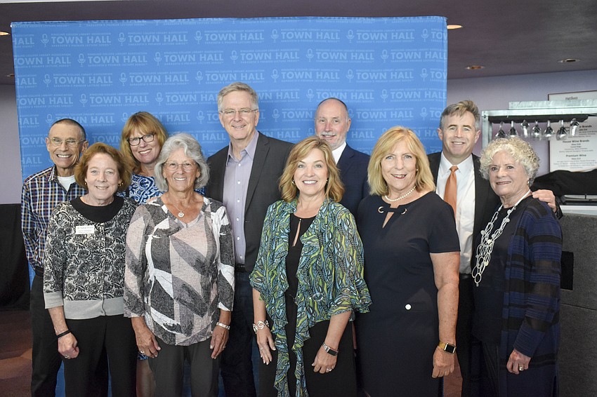 Rick Steves with Sabal Trust employees and clients