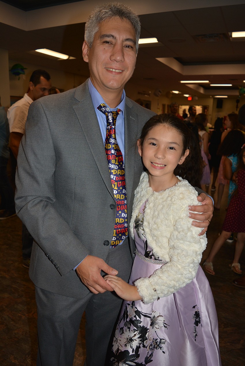 Kyle and Jasmine Bigos use the night to help celebrate Jasmine's 11th birthday the next day, Valentine's Day.