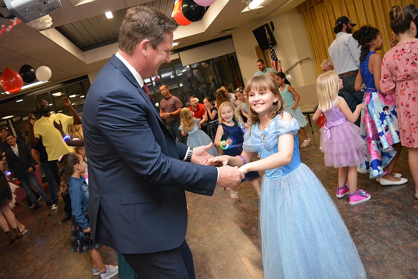 Cliff and Celia McDerment find their own dance to every song that plays. Celia McDermont taught her dad the 