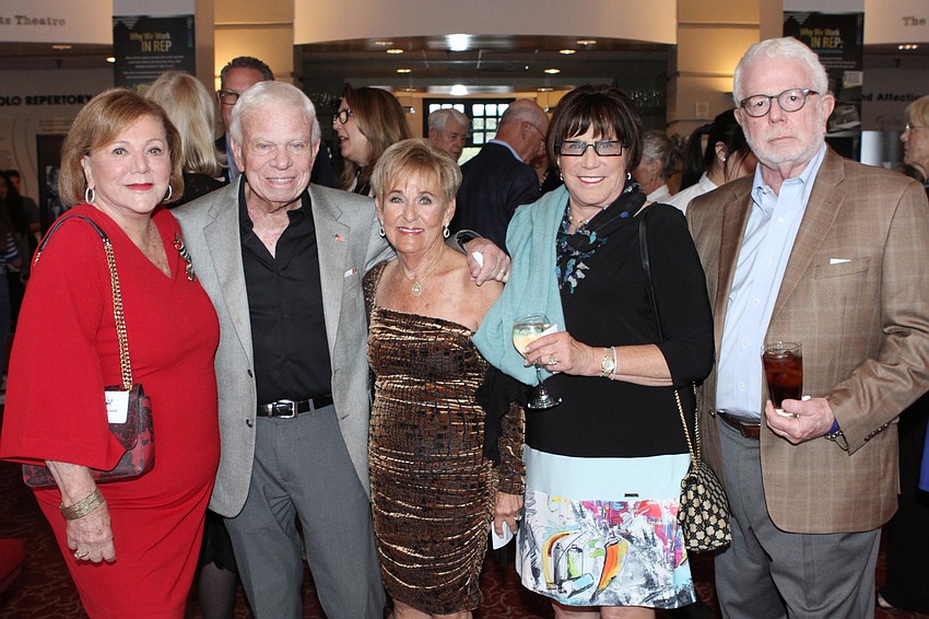 Helen Glaser, Mort and Bunny Skirboll, and Marysue and Leon Wechsler