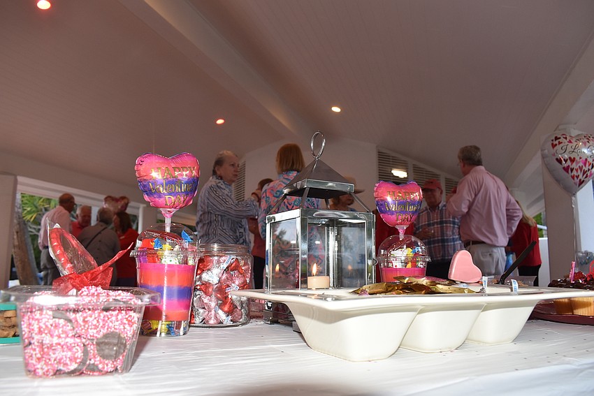 Pink and red ruled the decorations.