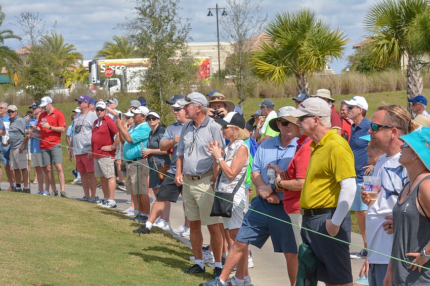The crowds at the LECOM Suncoast Classic were large. Tournament director Justin Kristich said approximately 20,000 tickets were sold for the event.