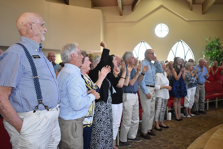 The performers received a standing ovation.