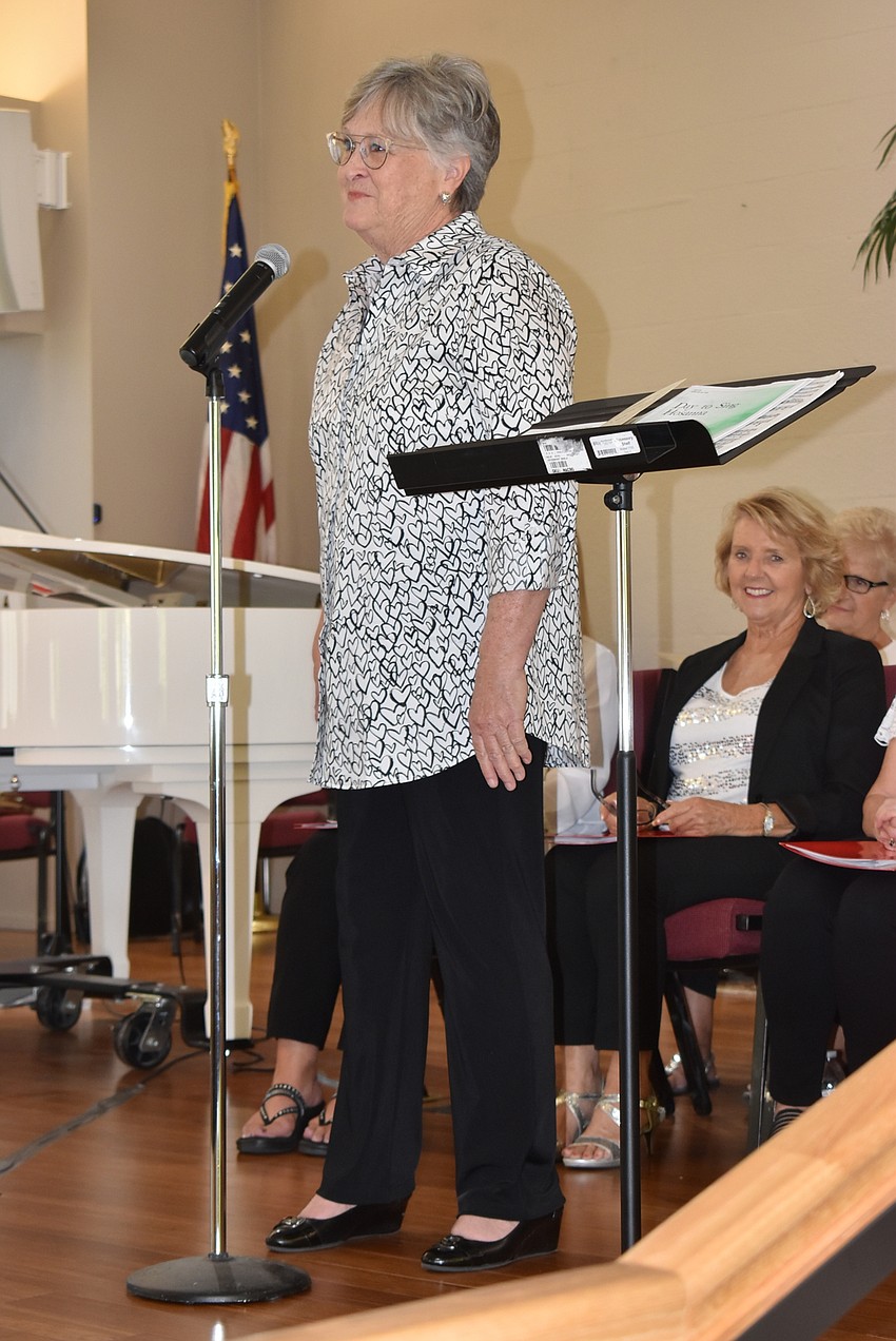 Bonnie Wolfgram introduces the man of the hour.