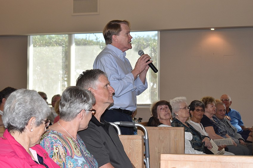 Choplin moved throughout the crowd during his concert.