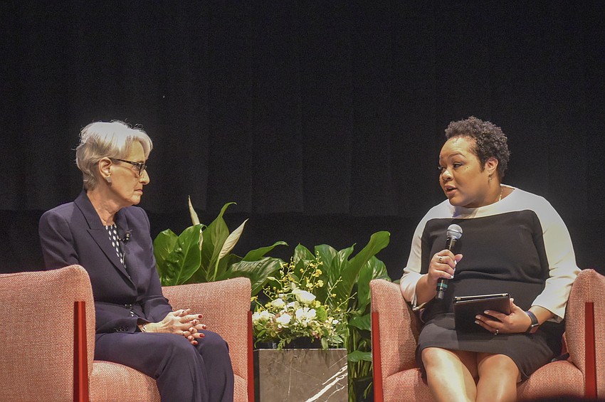 Ambassador Wendy Sherman and journalist Yamiche Alcindor