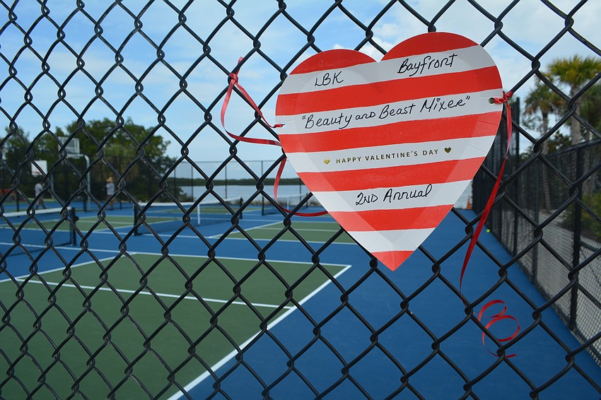 Bayfront Park's pickleball-only courts, including two that are recently constructed, are pictured following the conclusion of the Beauty and the Beast tournament Friday.