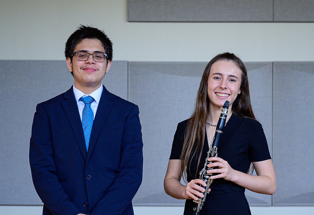 Marco Jimenez, 17, and Lenora Galeziowski, 16, were this year&#39;s winners of the Edward and Ida Wilkof Young Artists Concerto Competition. (Photos courtesy Sarasota Orchestra)