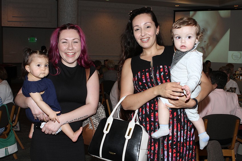 Aria and Kelsey Pingitore with Marlena and Ryland Llamas