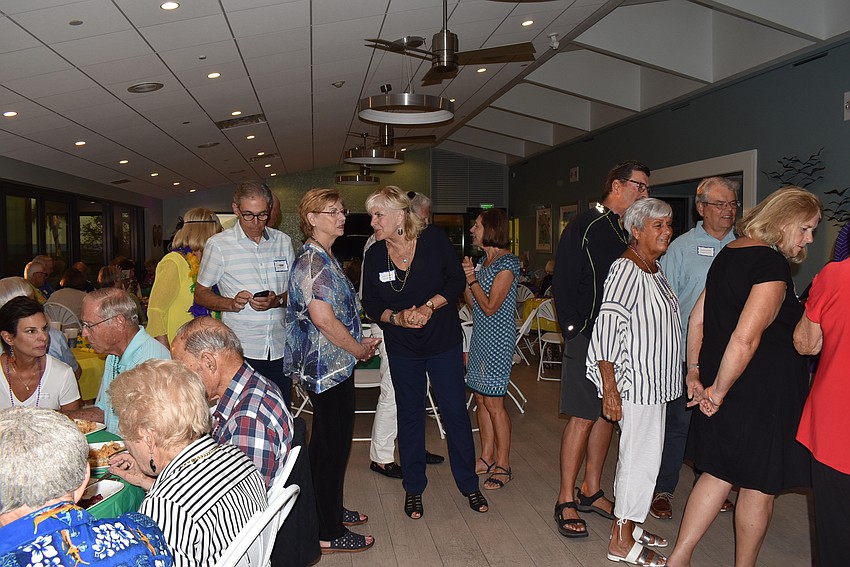 Dozens of residents turned out for the party.