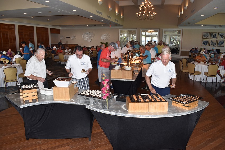 Desserts went just as quickly as the meal.