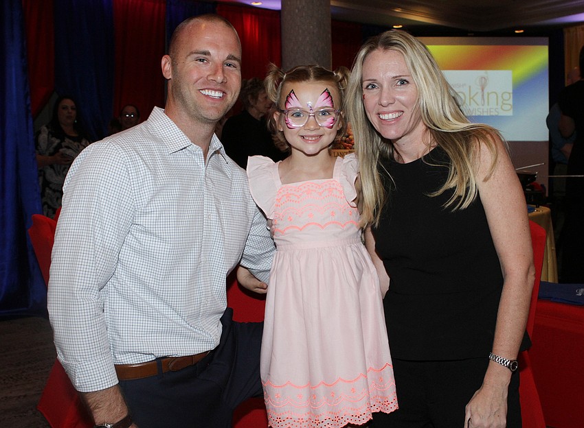 Wish family Adam, Kinsley and Kim Peacock