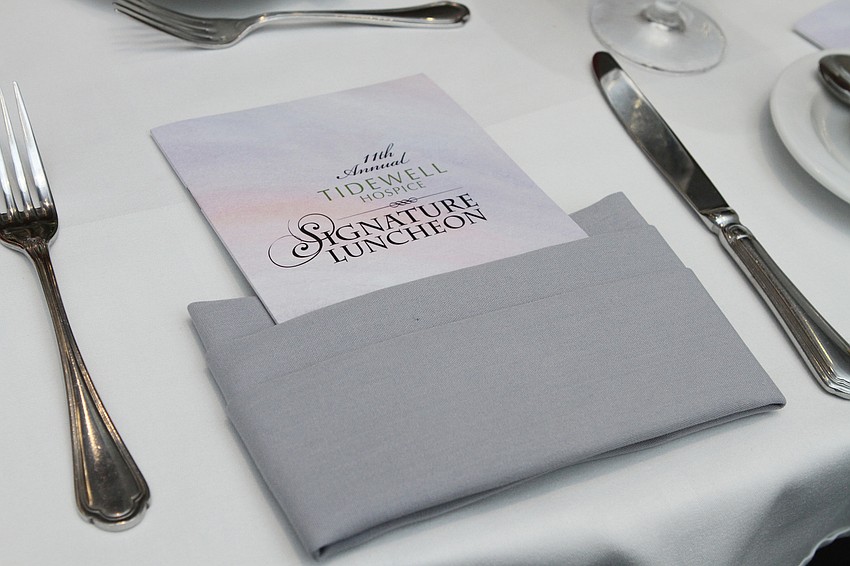 The annual luncheon had lunch followed by the keynote speaker.