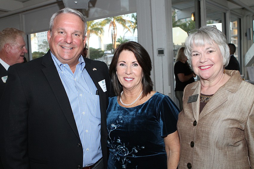 John Wiseman, Executive Director Mary Doughtery and Shirley Brown