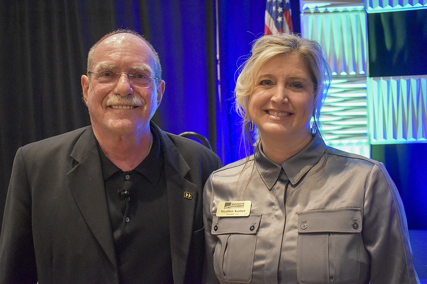 David Houle, futurist, and Heather Kasten, Chamber CEO and President