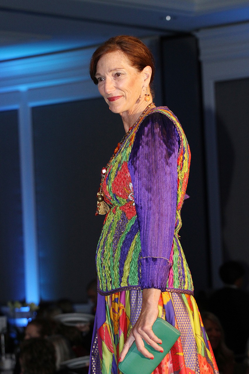 Models continued with an '80s theme.