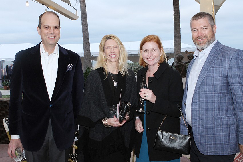 Mike Wilson, Kristin Goff and Erika and Chris Valcarcel