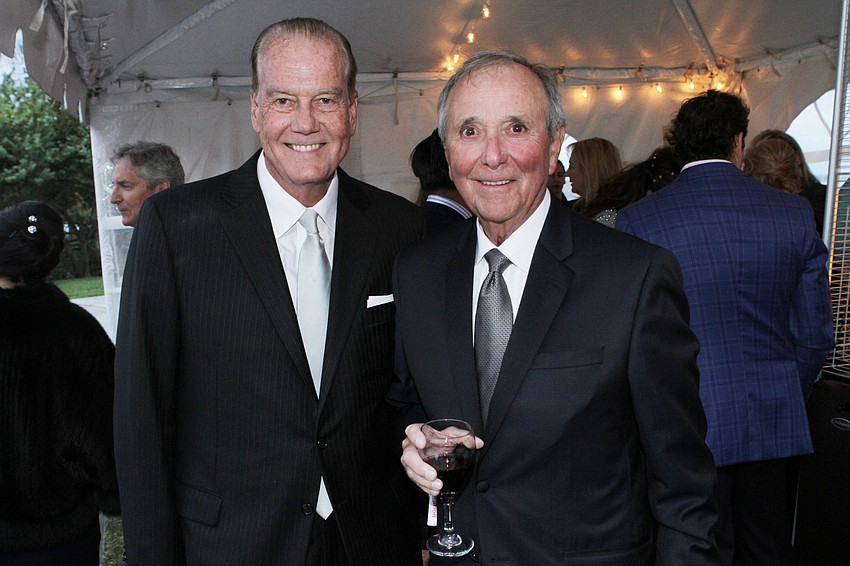 Board chair Jim Travers with Gary Butler