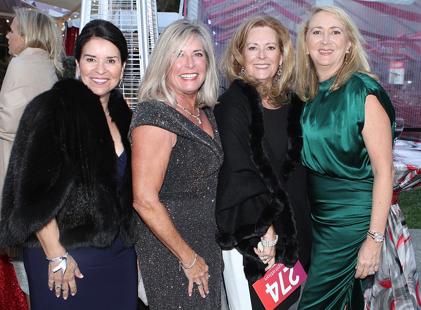 Co-Chairwomen Kathy Martella and Susan Travers with Julie Delaney and Liliana Chaulfant