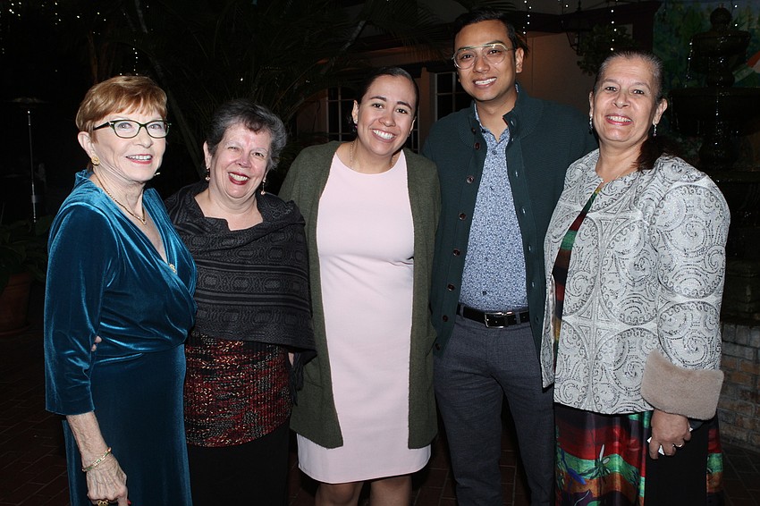 Chairwoman Kathy Schersten, Maria Penago, Maria Ramirez, Luis De La Roca and Christina Penagos