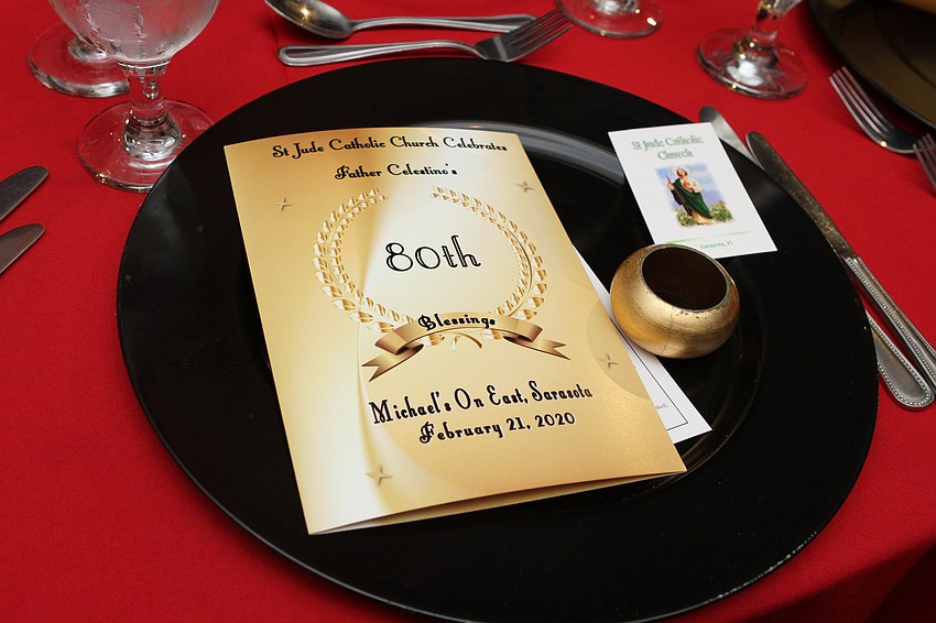 The night celebrated Father Celestino's 80th birthday.