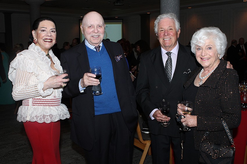 Heloisa and Charles Jennings with Les and Carol Brualdi