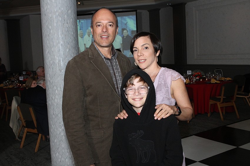 Sukarno and Santiago Leal with Wendy Maldonado