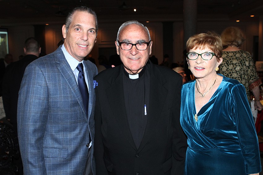 Vincente Medina, Father Celestino and Chairwoman Kathy Schersten