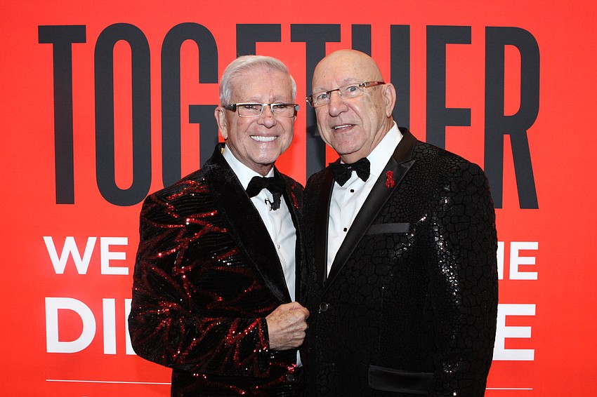 Emcee Bob Trisolini and Bob Nosal