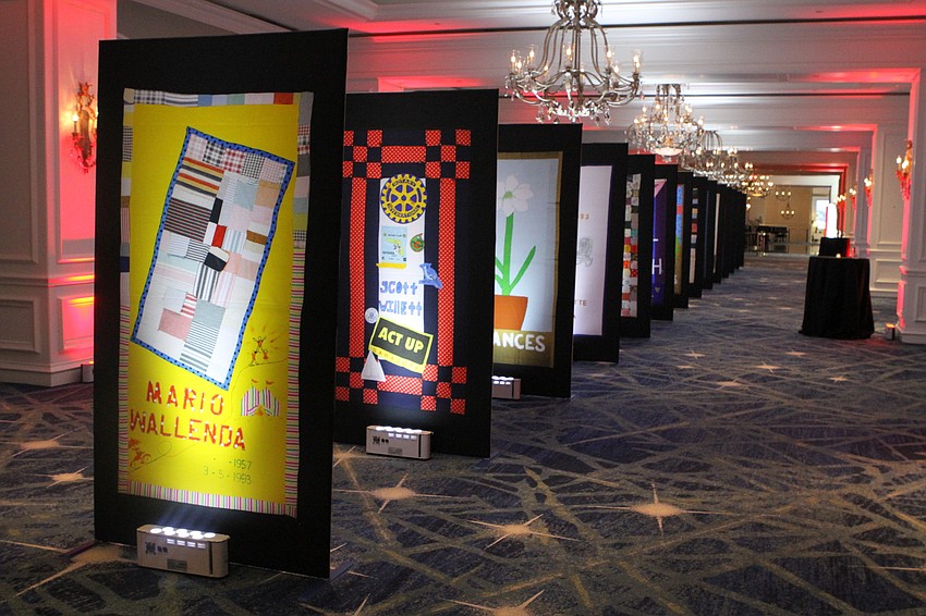 The night had a quilt display in honor of CAN Community health patients who have died from AIDS.